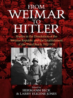 cover image of From Weimar to Hitler